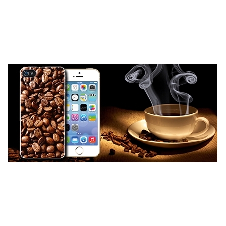 Coque iPhone 5 et 5S Grains de Café