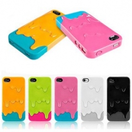 Coque de protection 3D Crème glace fondu pour iPhone 5