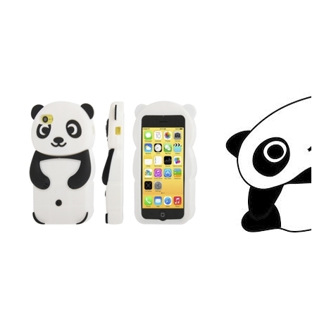 Coque iPhone 5C silicone Panda 