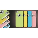 Coque iPhone 5C logo Apple cerlé Métal