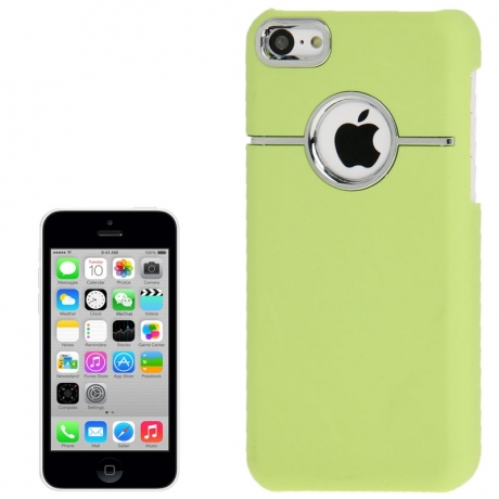 Coque iPhone 5C logo Apple cerlé Métal