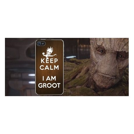 Coque iPhone 4 et 4S Keep calm I am Groot