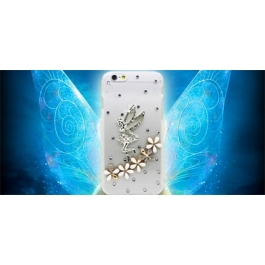 Coque iPhone 6 fée strass en relief