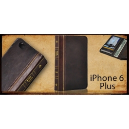 Housse en cuir design livre iPhone 6 Plus