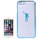 Coque iPhone 6 transparente Apple man couleur bleu