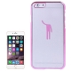 Coque iPhone 6 transparente Apple man couleur rose