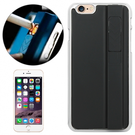 Coque iPhone 6 avec briquet intégré couleur noir