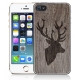 Coque iPhone 4 et 4s Silhouette Cerfs style Bois