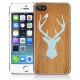 Coque iPhone 4 et 4s Silhouette Cerfs style Bois