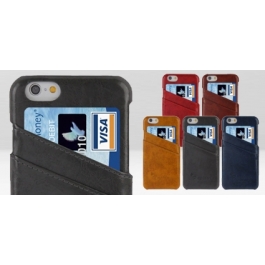 Coque iPhone 6 Luxe en cuir avec porte carte intégré