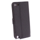 Etui en cuir iPod Touch 5 avec ouverture Flip et Stand