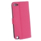 Etui en cuir iPod Touch 5 avec ouverture Flip et Stand