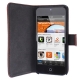 Etui en cuir iPod Touch 5 avec ouverture Flip et Stand