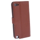 Etui en cuir iPod Touch 5 avec ouverture Flip et Stand