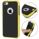 Coque iPhone 5C en silicone logo Apple couleur jaune