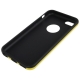 Coque iPhone 5C en silicone logo Apple couleur jaune