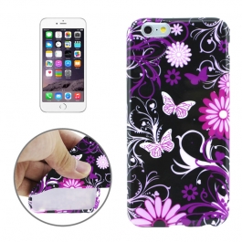 Coque iPhone 6 fleurs papillons silicone