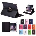 Housse iPad Air 2 texture cuir avec stand et support rotatif 