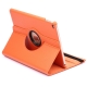 Housse iPad Air 2 texture cuir avec stand et support rotatif 