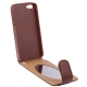 Etui de protection en cuir avec miroir pour iPhone 5 (couleur au choix)