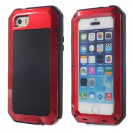 Coque iPhone waterproof anti-choc 5 / 5S / SE - Rouge