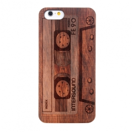 Coque Iphone 6 / 6S en bois motif Cassette
