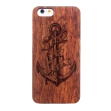 Coque Iphone 6 / 6S en bois motif Ancre marine