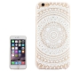 coque iphone 6 / 6S plastique transparente et blanche motif mandala fleur