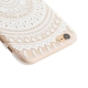 coque iphone 6 / 6S plastique transparente et blanche motif mandala fleur