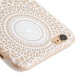 coque iphone 6 / 6S plastique transparente et blanche motif circulaire
