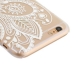coque iphone 6 / 6S plastique transparente et blanche motif floral