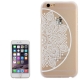 coque iphone 6 / 6S plastique transparente et blanche motif mandala fleur cercle excentré 