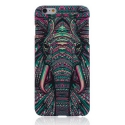 Coque iPhone 6 / 6S phosphorescente et multicolore motif animal - éléphant