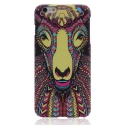 Coque iPhone 6 / 6S phosphorescente et multicolore motif animal - bouc