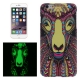 coque iPhone 6 / 6S phosphorescente et multicolore motif animal - bouc