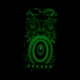 coque iPhone 6 / 6S phosphorescente et multicolore motif animal - hibou