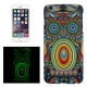 coque iPhone 6 / 6S phosphorescente et multicolore motif animal - hibou