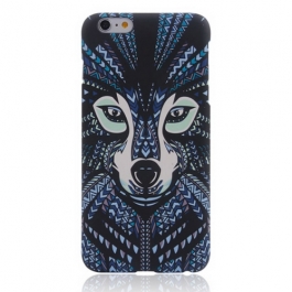 coque iPhone 6 / 6S phosphorescente et multicolore motif animal - renard