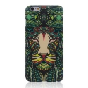 Coque iPhone 6 / 6S phosphorescente et multicolore motif animal - lion