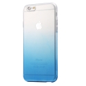 Coque iPhone 6 plus / 6S plus plastique TPU transparente dégradé bleu