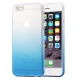 coque iPhone 6 plus / 6S plus plastique TPU transparente dégradé bleu