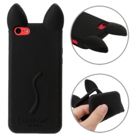 Coque iPhone 5C silicone koko cat -Noir