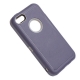 coque iPhone 5C bicolore anti-choc - bleu marine / gris