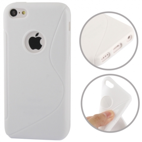 coque iPhone 5C S-Line - blanc