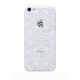 coque iPhone 5C Silicone fine a motif - transparente / blanche