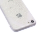 coque iPhone 5C Silicone fine a motif floral - transparente / blanche