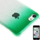 coque iPhone 5C effet goutte d'eau - dégradé vert