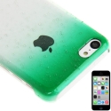 Coque iPhone 5C effet goutte d'eau - dégradé vert