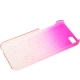 coque iPhone 5C effet goutte d'eau - dégradé rose
