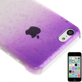 coque iPhone 5C effet goutte d'eau - dégradé violet